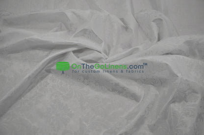 Damask Flocking Taffeta Fabric by the Yard | Flocking Velvet Damask Fabric | 60" wide |