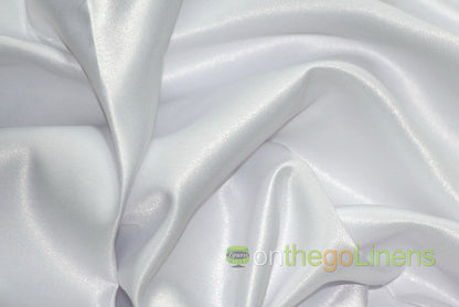 Stretch Lamour Satin Fabric by the Yard | Stretch Matte Satin | Stretch Duchess Satin Fabric for Bridal, Wedding, Costumes |