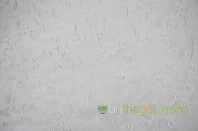 Fantasia Sheer Embroidery Fabric by the Yard | Organza Embroidery Fabric | 54" wide | Multiple Colors