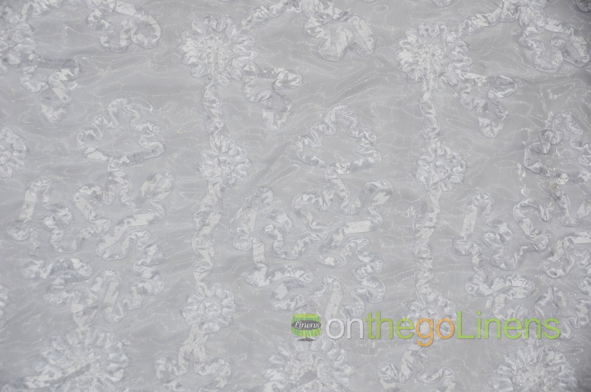 Luxury Organza Fabric by the Yard | Sheer Organza Embroidery Fabric | 54" Wide | Multiple Colors |