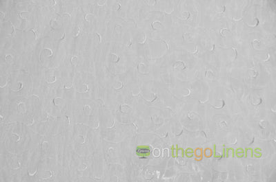 Swirl Organza Fabric by the Yard | Organza Embroidery Fabric | Multiple Colors |