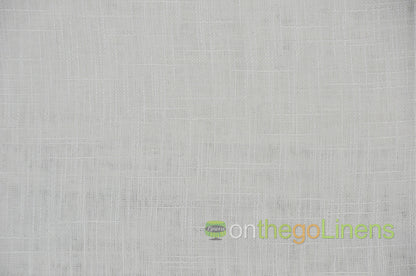Faux Sheer Linen Table Linen | Double Wide Imitation Sheer Linen Tablecloths | Multiple Colors |