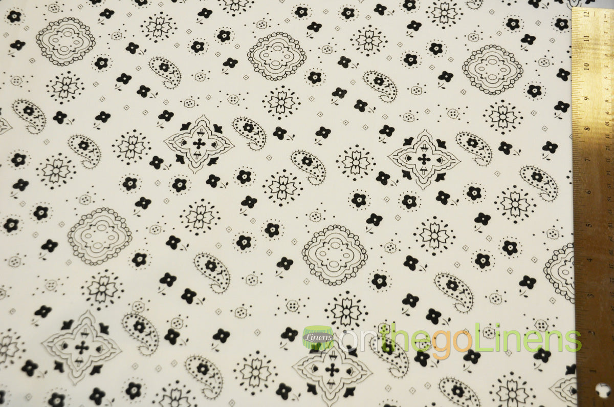 Bandana Cotton Fabric by the Yard | Bandanna Fabrics | 60" Wide |