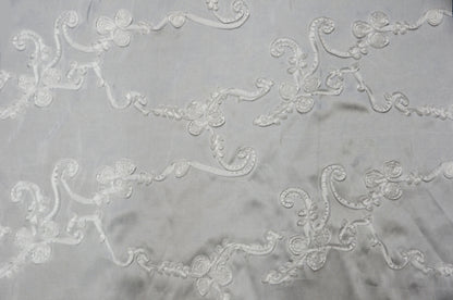 Ribbon Taffeta Fabric by the Yard | Taffeta Ribbon Embroidery Fabric | Multiple Colors |
