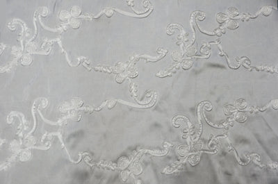 Ribbon Taffeta Fabric by the Yard | Taffeta Ribbon Embroidery Fabric | Multiple Colors |