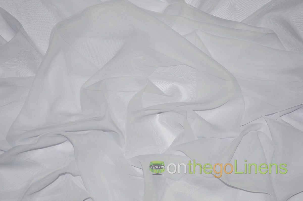 IFR Two Tone Chiffon Event Drapery Panels | Cationic Chiffon Curtains | Inherently Fire Retardant |