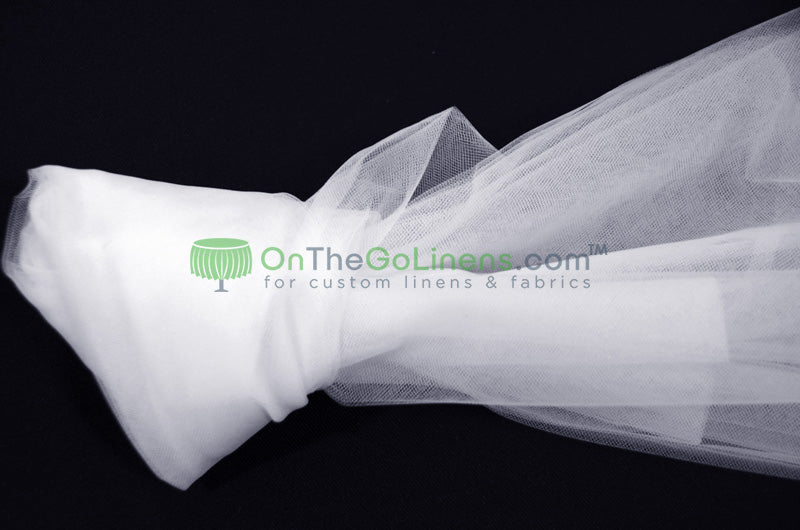 Bridal Tulle Wedding Dress Fabric | Wholesale 50 Yard Bolt | 100% Nylon | 108" Wide