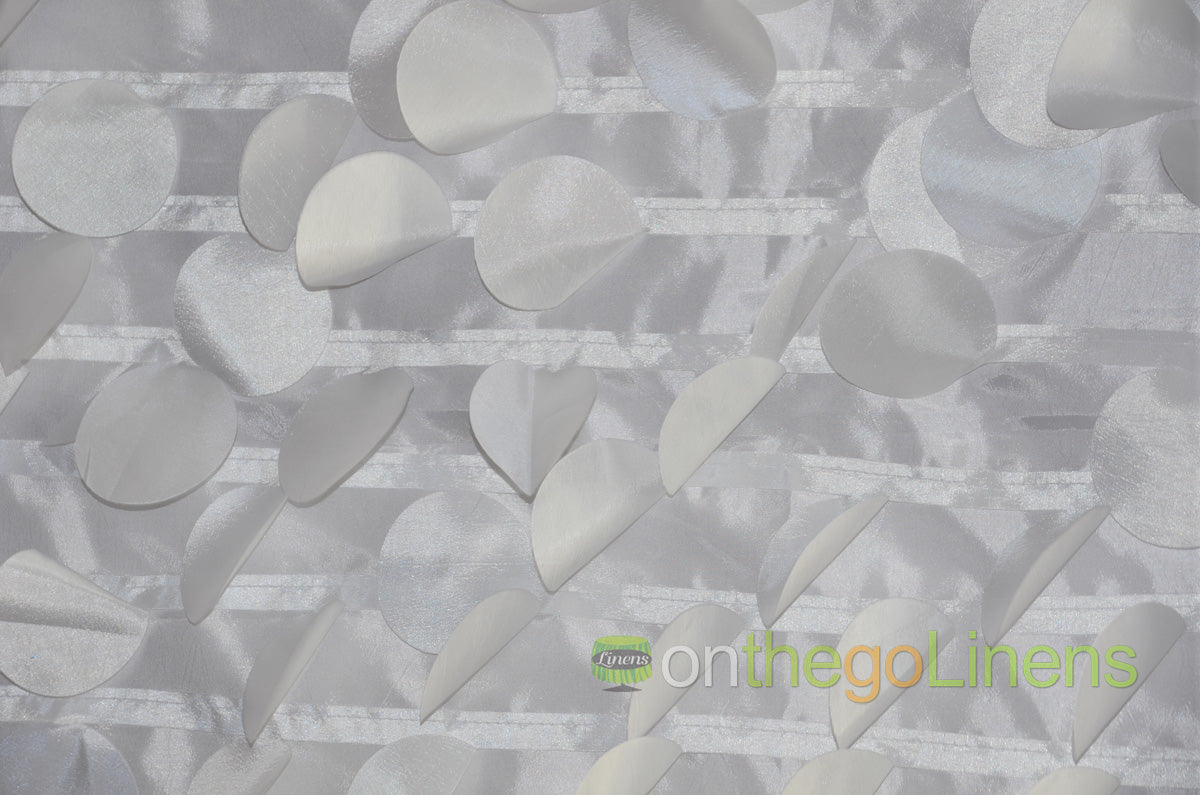 Petal Taffeta Fabric by the Yard | Round Hanging Petal Taffeta Fabric |