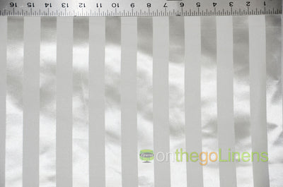 Bridal Satin 1" Tuxedo Stripe Table Runners | Multiple Colors Available |