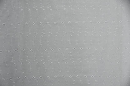 60" Wide Polyester Cotton Eyelet Embroidery Fabric by the Yard | No Border | Multiple Colors |