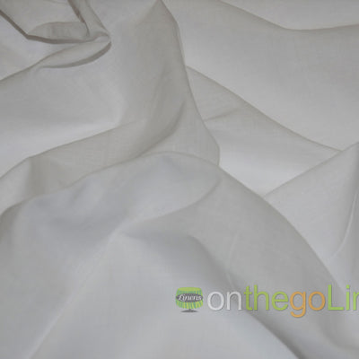 100% Cotton Lawn Fabric by the Yard | 60" wide | Lightweight | White, Ivory, Black Available |
