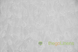 Donatello Organza Embroidery Fabric by the Yard | Multiple Colors | 54" Wide |