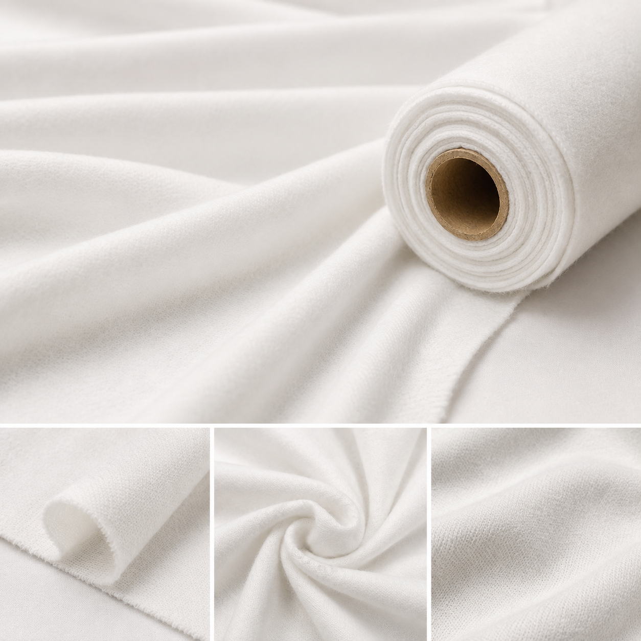 white flannel fabric by the yard