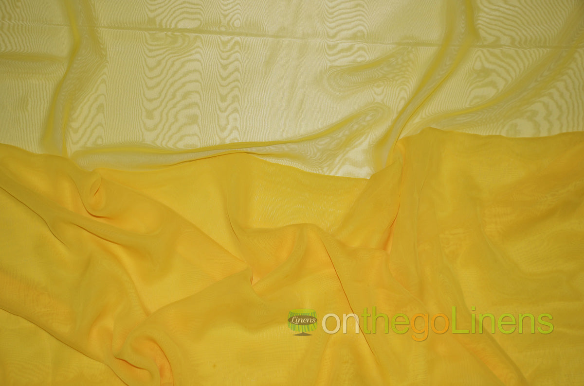 IFR Two Tone Chiffon Event Drapery Panels | Cationic Chiffon Curtains | Inherently Fire Retardant |
