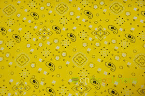 Bandana Cotton Fabric by the Yard | Bandanna Fabrics | 60" Wide |
