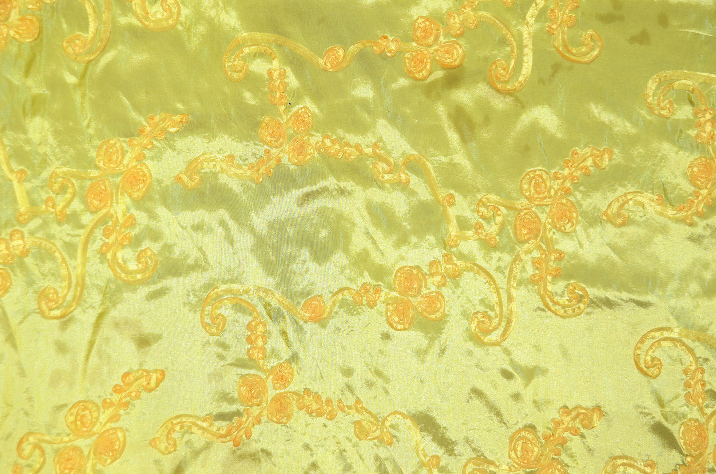 Ribbon Taffeta Fabric by the Yard | Taffeta Ribbon Embroidery Fabric | Multiple Colors |