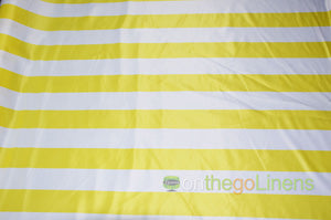 3.5" Stripe Lamour Satin Prints  | Event Drapery Custom Manufactured | Six Colors Available |