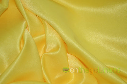 Lamour Satin Fabric by the Yard & Bolt | 100% Polyester Semi Dull Heavy Satin Fabric | 60" Wide | Multiple Colors |
