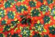 Polyester Poinsettia Christmas Floral Fabric Fabric